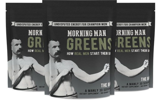 3 Bags of Morning Man Quarterly + The Man Can Container