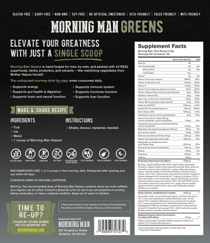 1 Bag of Morning Man Monthly + The Man Can Container