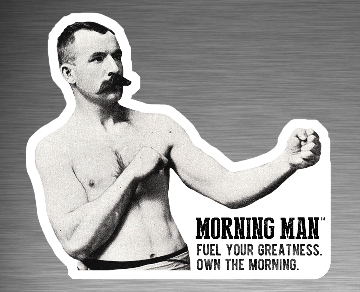 Morning Man Slap Sticker